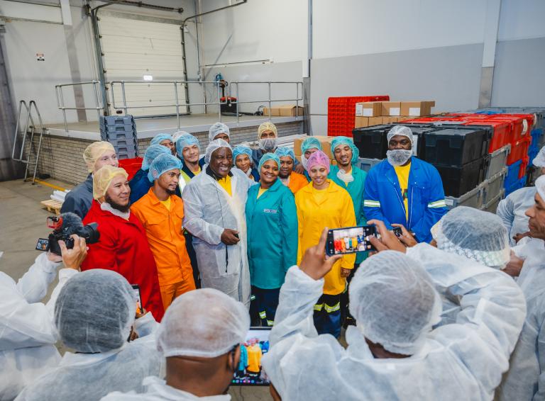 Visit of President Ramaphosa at our procuction site in Wolseley 2 May 2024